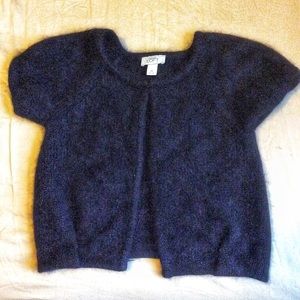 Loft fuzzy shrug/cap-sleeve cardigan size XS